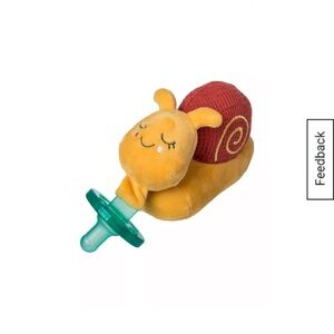 NIB Skippy Snail WubbaNub Pacifier Toy